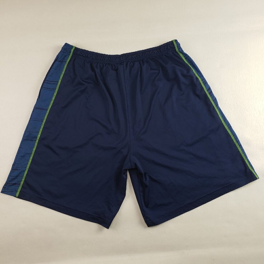 Seattle Seahawks Mesh Short  Mens XL Blue NFL Team Apparel Football TX3 Cool - Picture 5 of 12